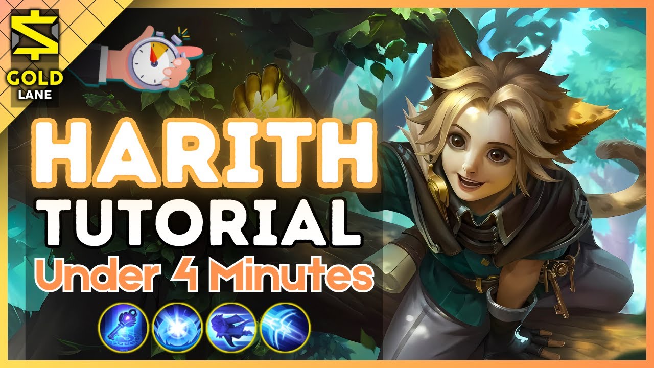 4-Minute Harith Tutorial in Gold Lane|| (MLBB S37) 2025