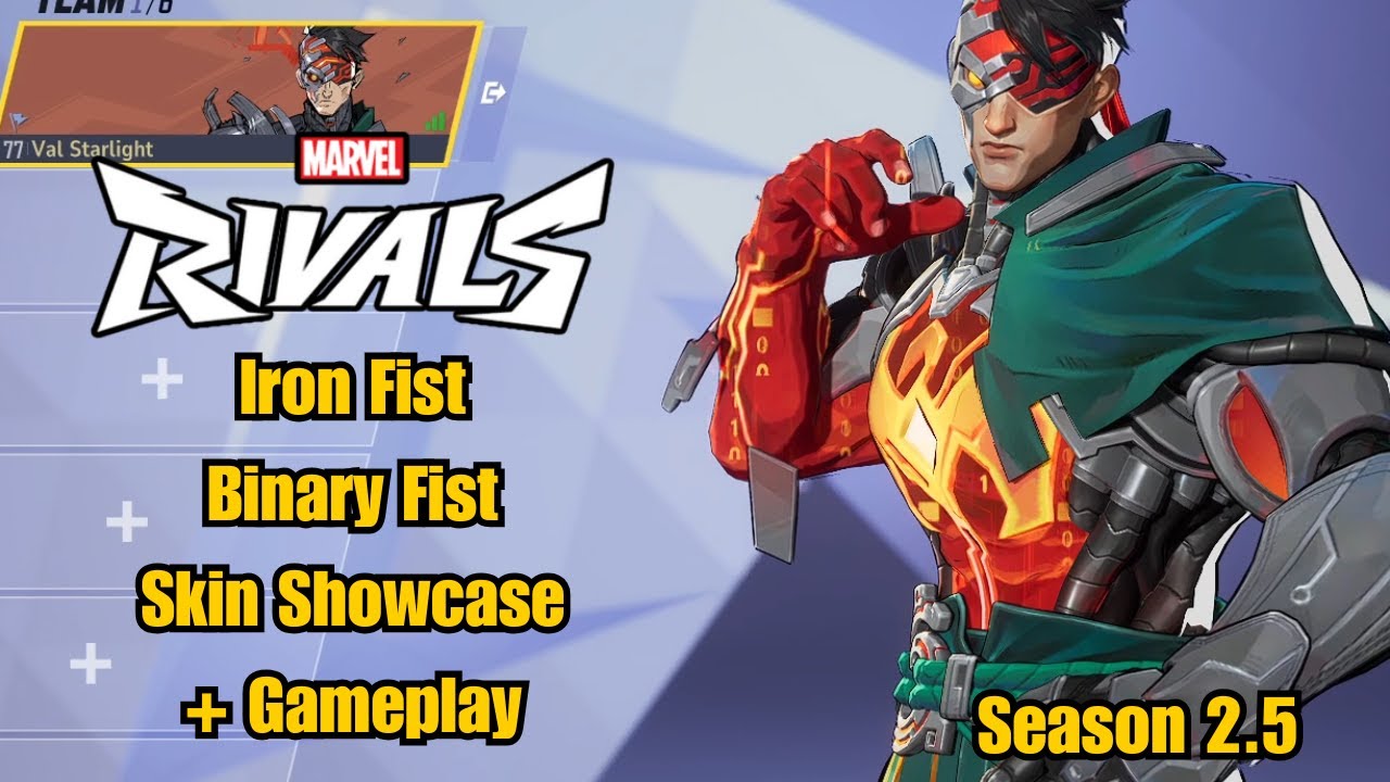 Iron Fist | Binary Fist Skin Showcase | Marvel Rivals Gameplay | Season 2.5
