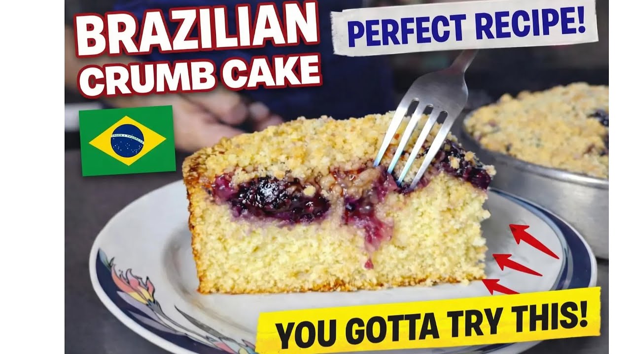 Виноградный кекс с крошкой 🍇 Домашний рецепт, который все любят | Бразильская ремесленная выпечка