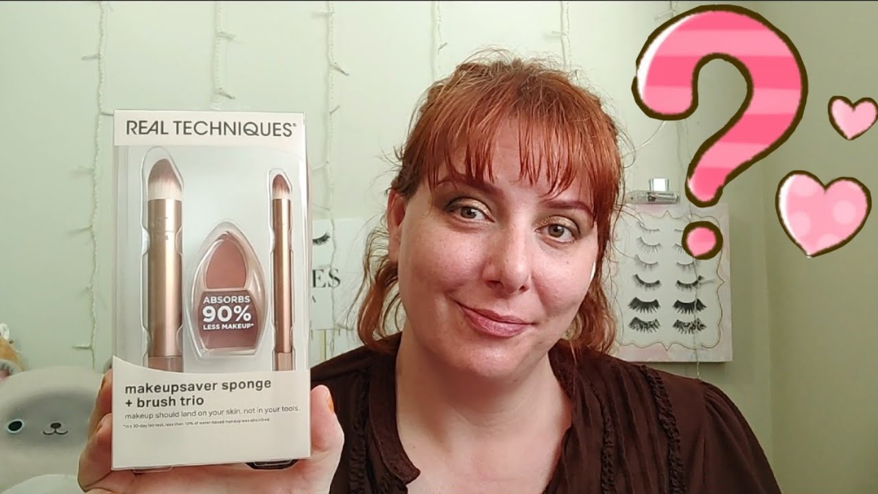 Real Techniques Makeupsaver Sponge + Brush Trio