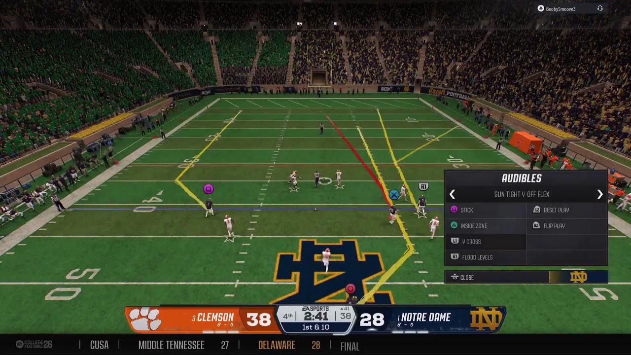 BBCFL S8 Wk 10 Notre Dame v Clemson