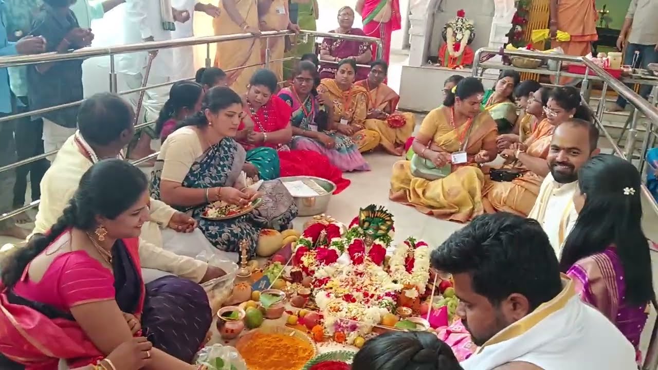 Mallanna kalyanam in sri Bhramarambika mallikarjuna swamy temple uska baavi Darshan #wedding 