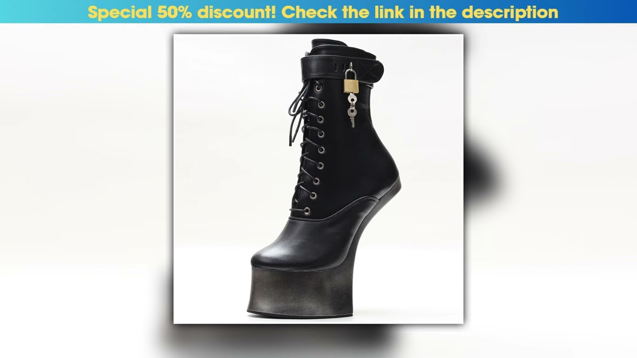 JIALUOWEI 7inch High Heel New Fancy Ponyplay bootfetish Ankle Platform Boots In Stock Fast