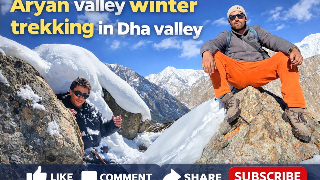 Aryan Valley Winter Trekking In Dha Village #Aryan valley #leh #viralvideo 