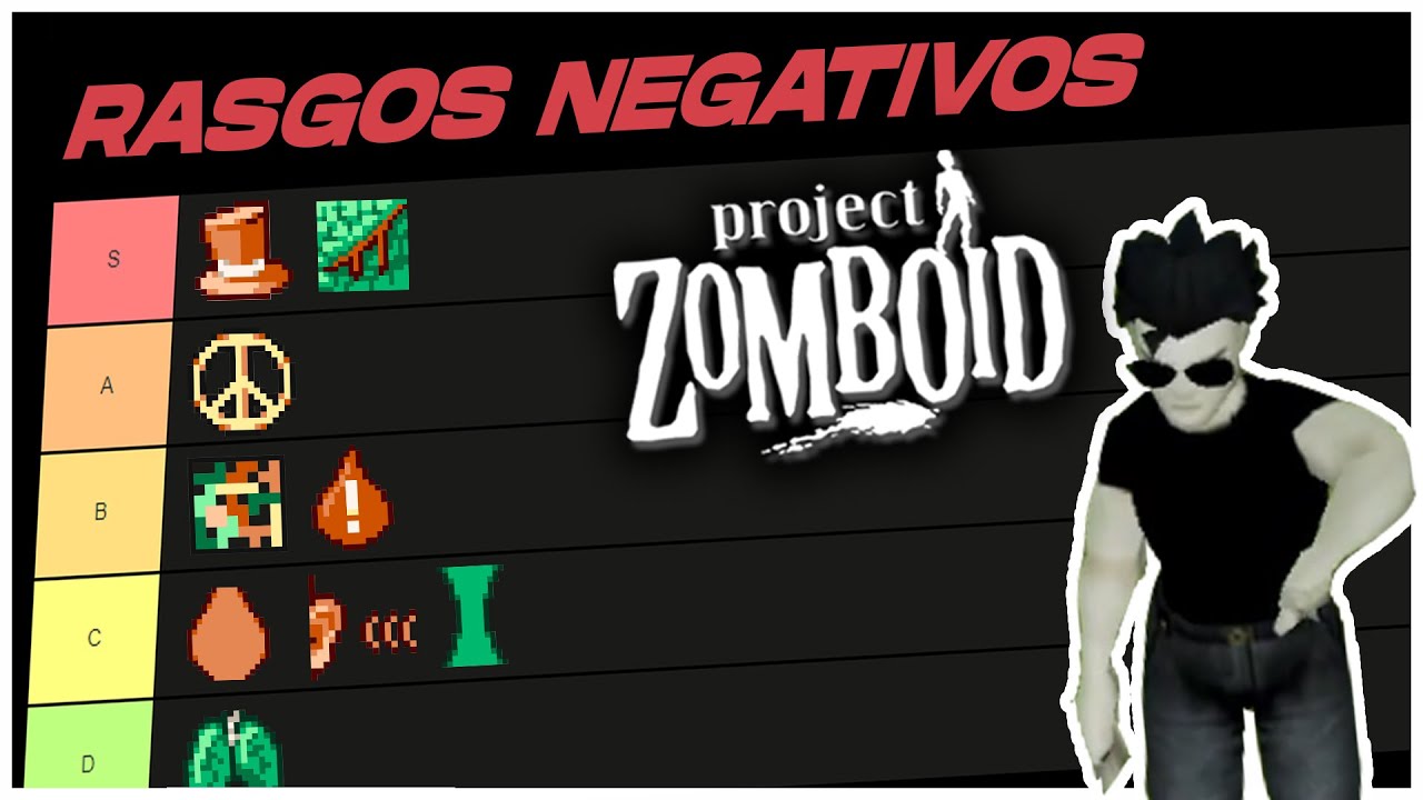 ❌ Mi Tier List DEFINITIVO de RASGOS NEGATIVOS de la b41🧟‍♂️ | Project Zomboid 💀