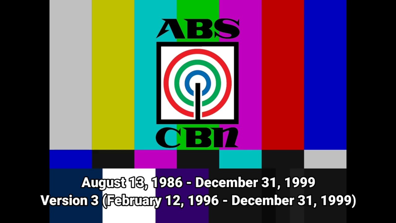 ABS-CBN Test Cards Evolution (Color Bars Only)