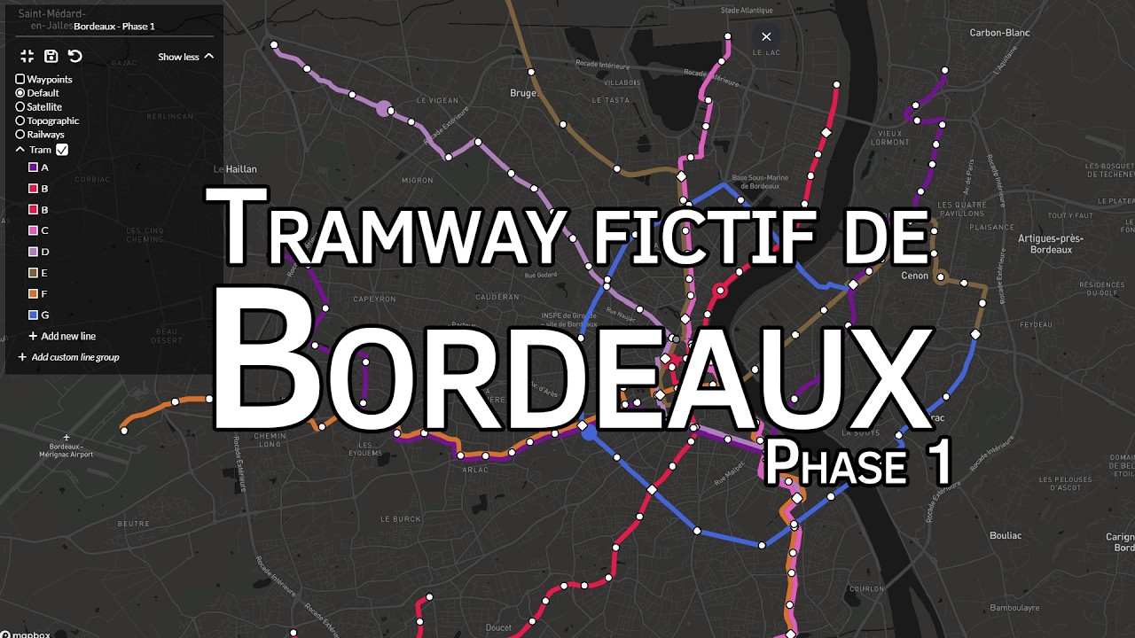 Le futur réseau de tramway de Bordeaux - Phase 1 | Métro Dreamin'