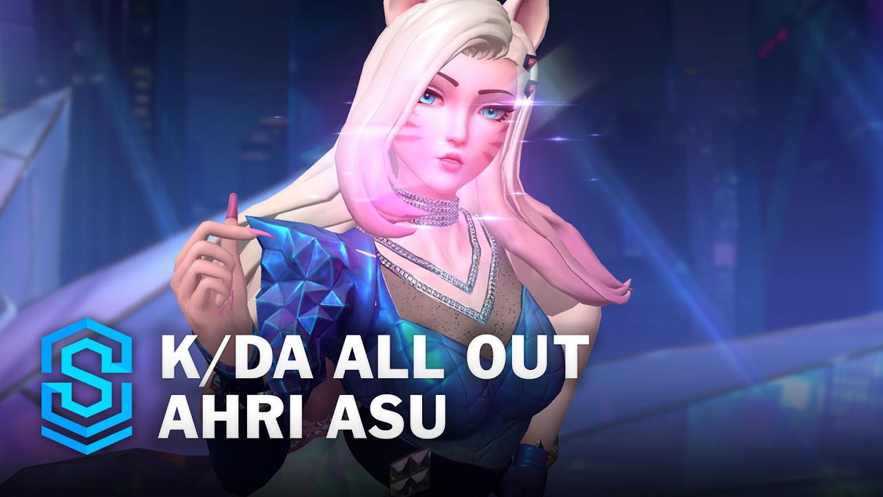 K/DA ALL OUT Ahri ASU Wild Rift Skin Spotlight