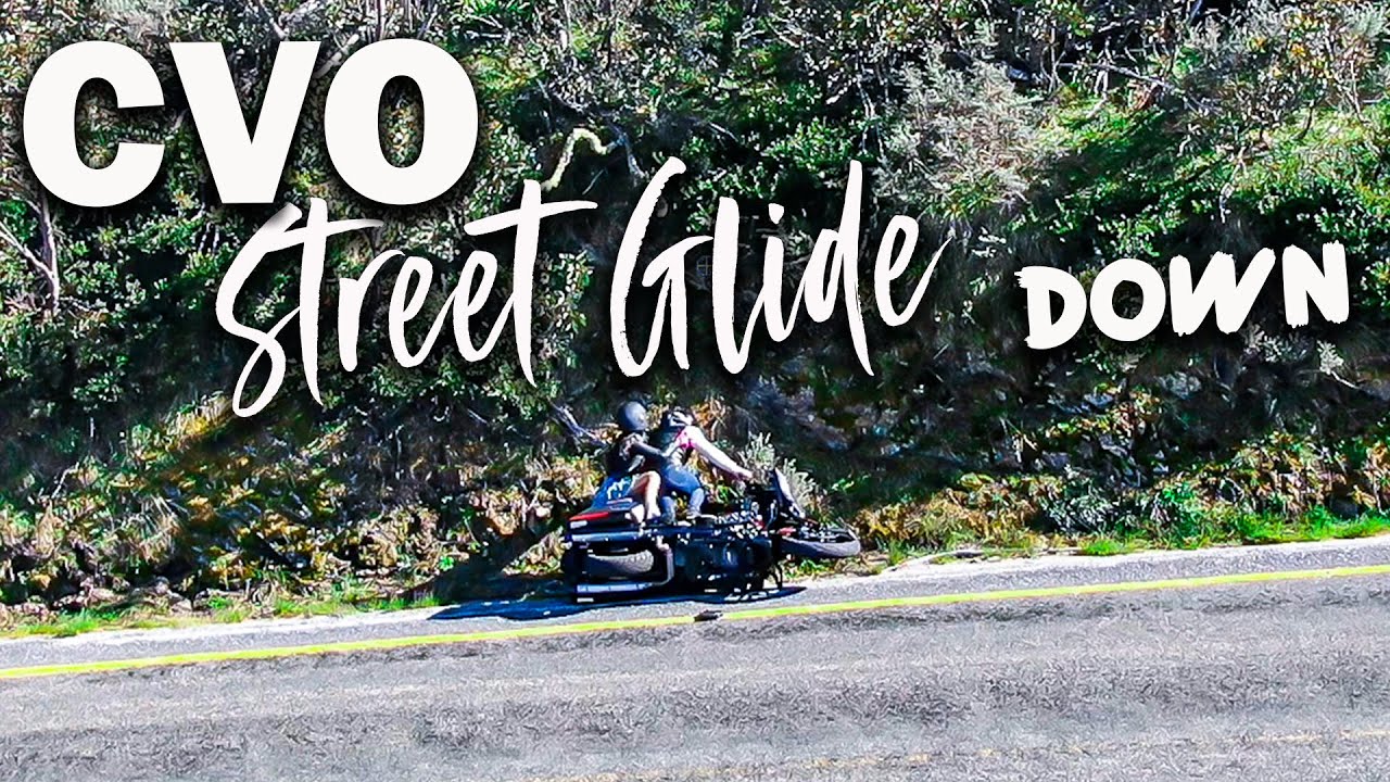 Harley Davidson Street Glide down..