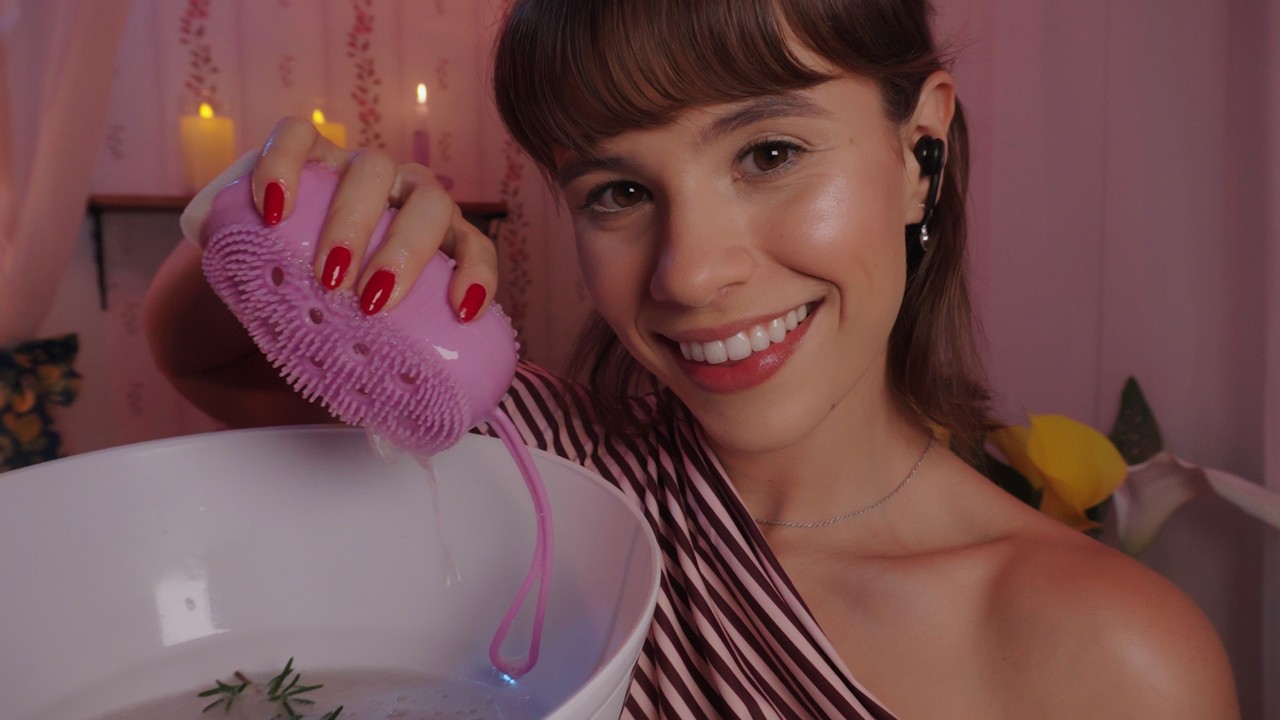 ASMR Banho de Espuma Revigorante para Limpar 2025 Relaxando MUITO 🛁
