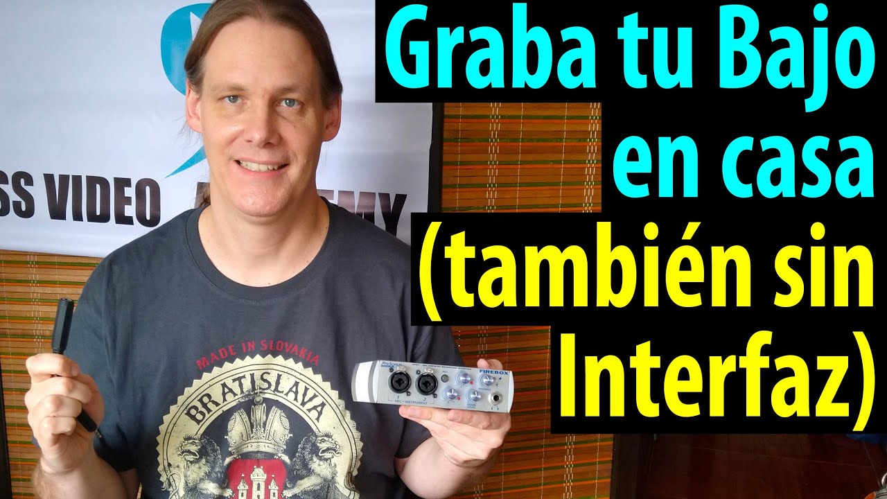 Grabar Bajo Eléctrico en casa sin interfaz, por línea o micrófono, con ejemplos de audio