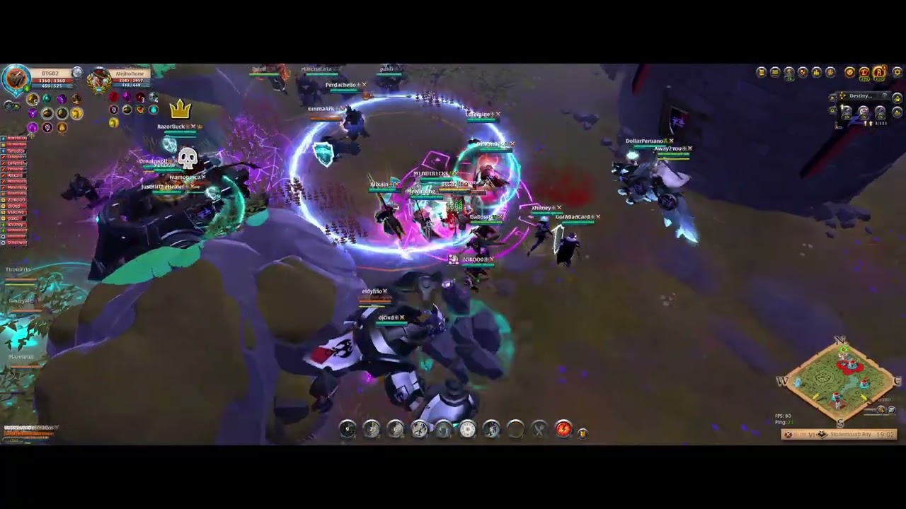 CREME vs. SABOR vs. UDKs vs. X0T4 | Ablion Online Castle fight | Healer POV