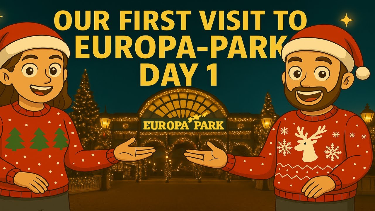 НАШ ПЕРВЫЙ В ИСТОРИИ ВИЗИТ В ЕВРОПА-ПАРК (День 1) 🎄🇩🇪 | Рождество 2025