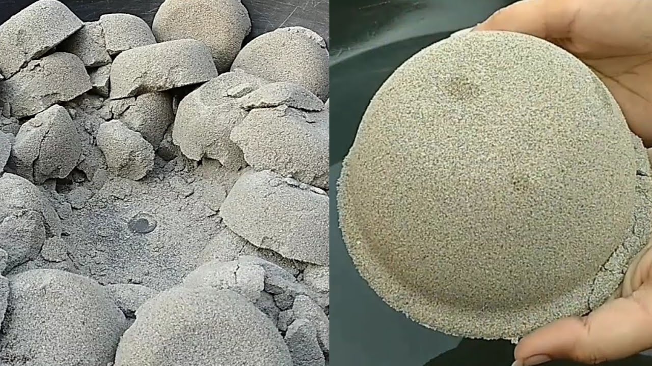 ASME SUPER SOFT DUSTY PURE SAND CEMENT BLOCKS DRY/WATER CRUMBLE VERY SATISFYING ASMR RELAXING SOUNDS