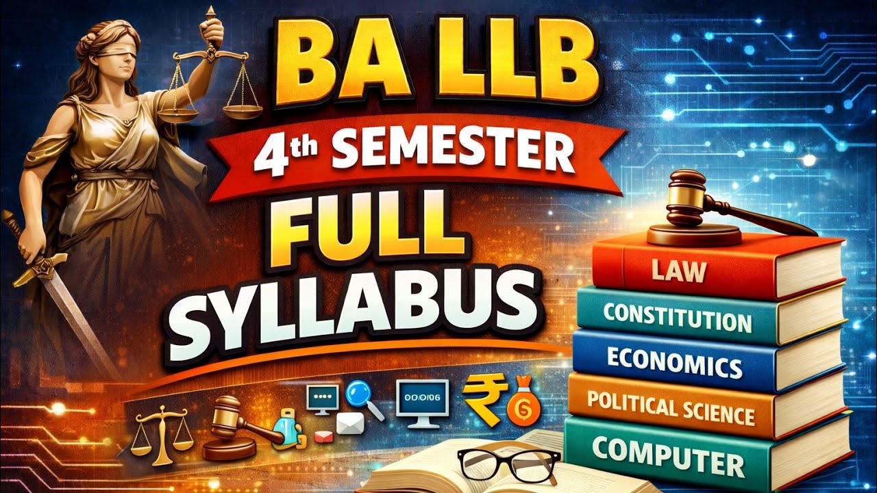 BA LLB 4th Semester Full Detail Syllabus ⚖️📚||In One Video || 4th Semester || BA LLB  #studylegal 