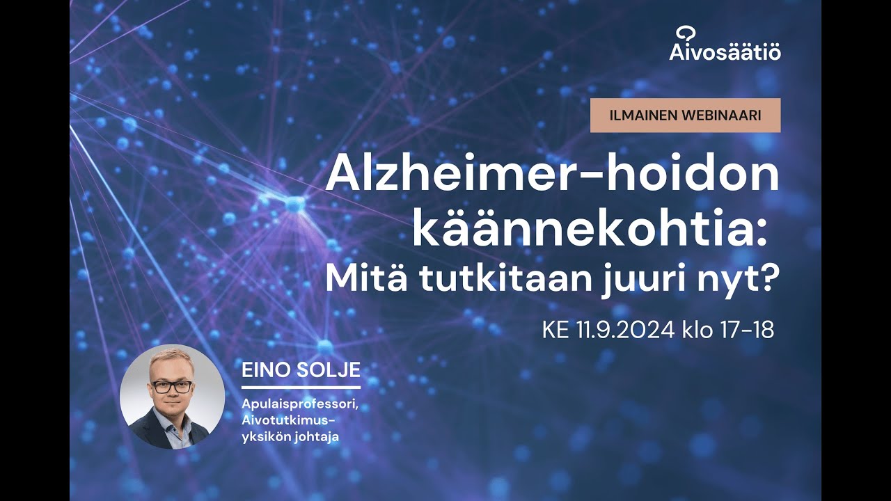 Alzheimer-hoidon käännekohtia: Mitä tutkitaan juuri nyt?