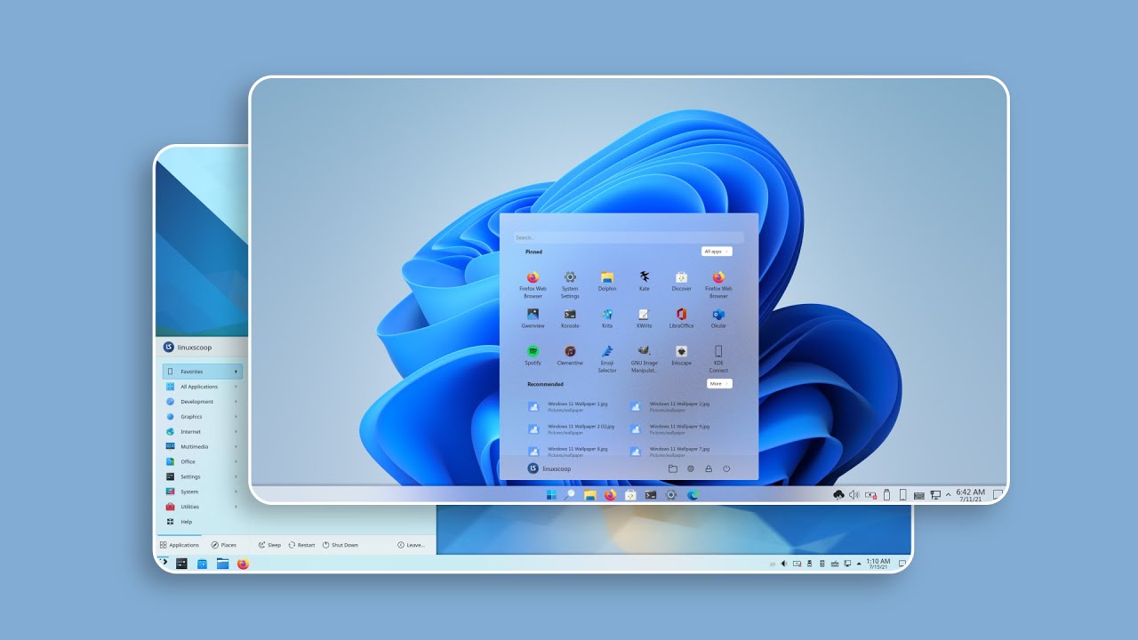Make Your KDE Plasma Desktop Look Like Windows 11