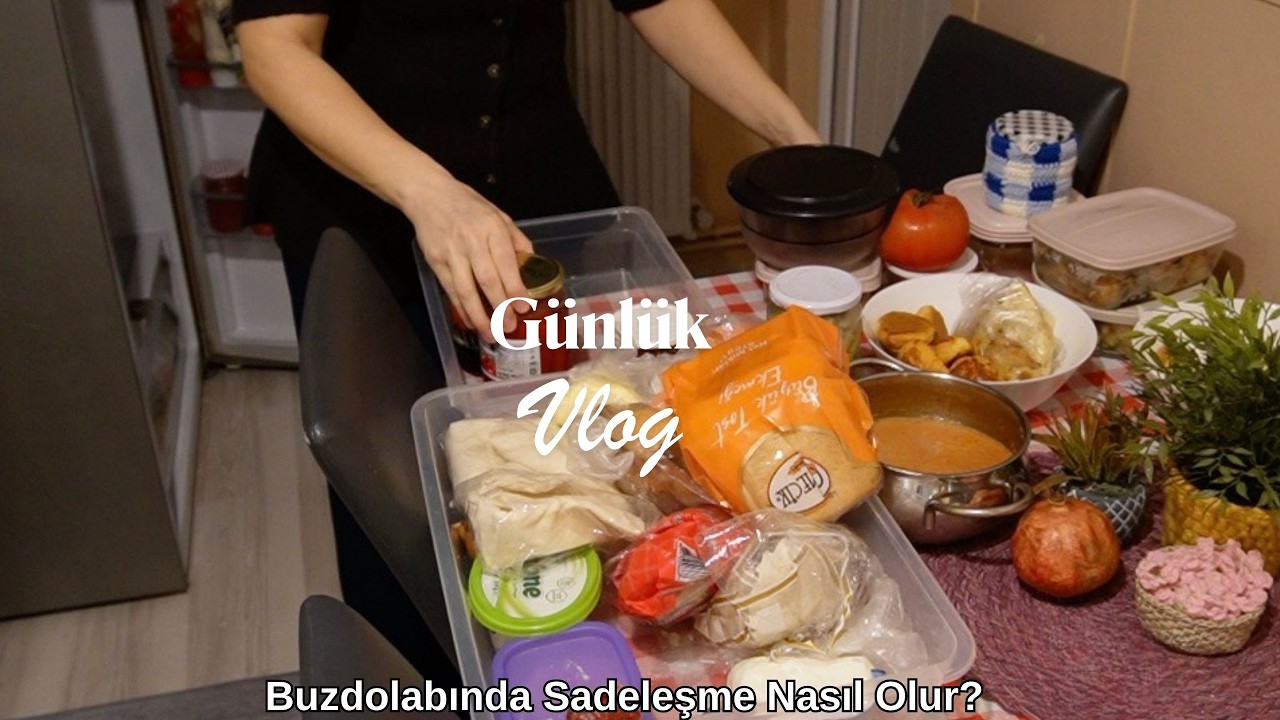 Sade Bir Buzdolabı l Evdeki Plastik Kaplar Sağlıklı Mı? Yeni Bir Kurabiye Tarifi Buldum, Temiz Evim