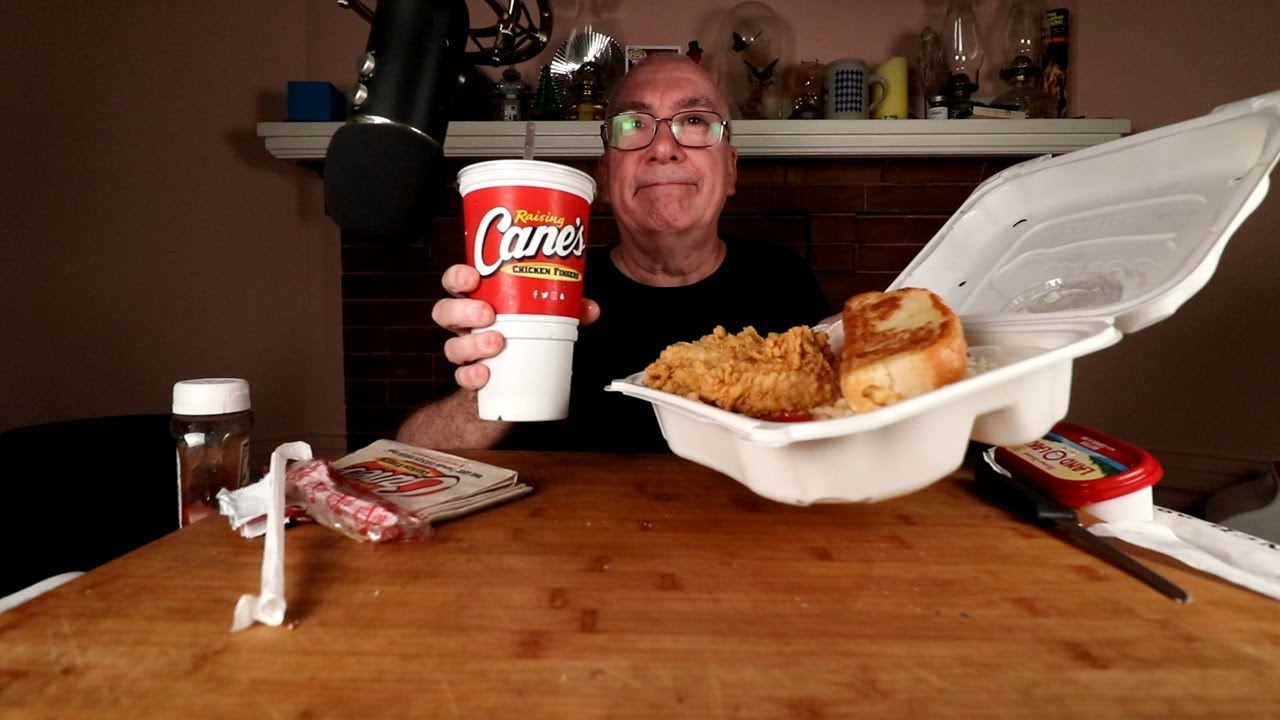 ASMR Raising Cane's Caniac Chicken Fingers Combo Mukbang