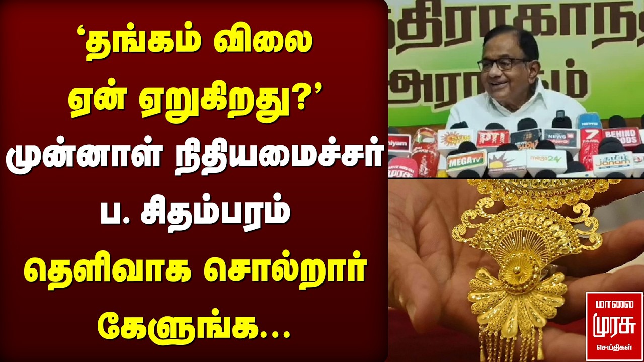 'தங்கம் விலை ஏன் ஏறுகிறது?' | P. Chidambaram | Gold Rate