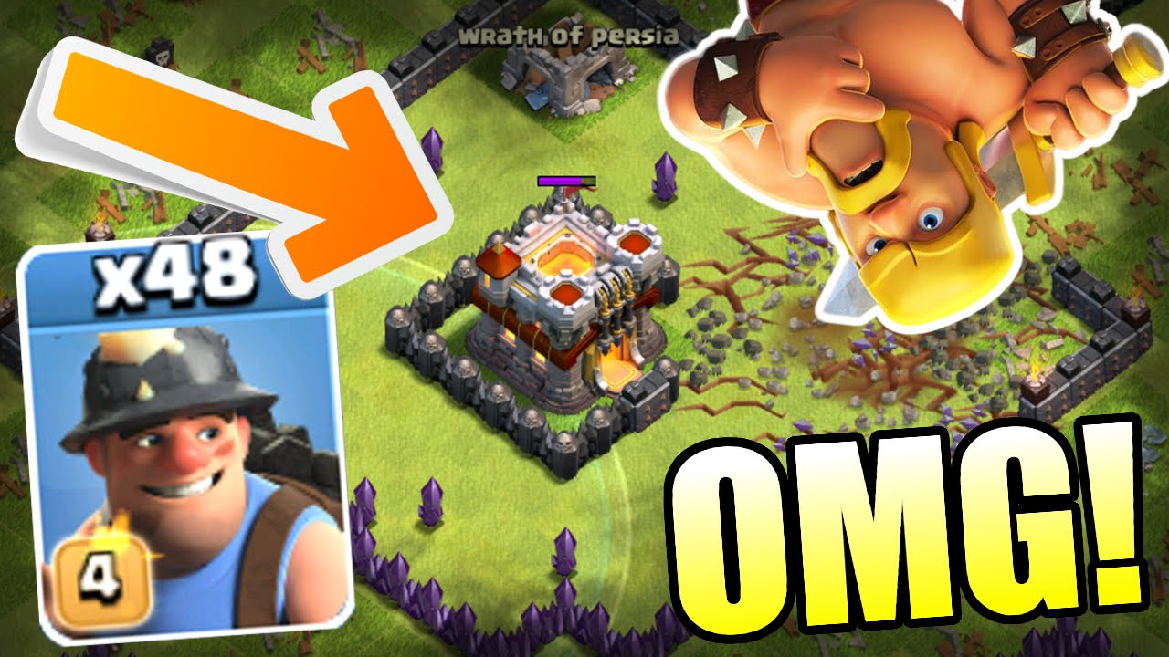 Clash Of Clans - TROLLING TITANS!! - BLACK HOLE TROLL BASE vs MAX TROOPS 2016!