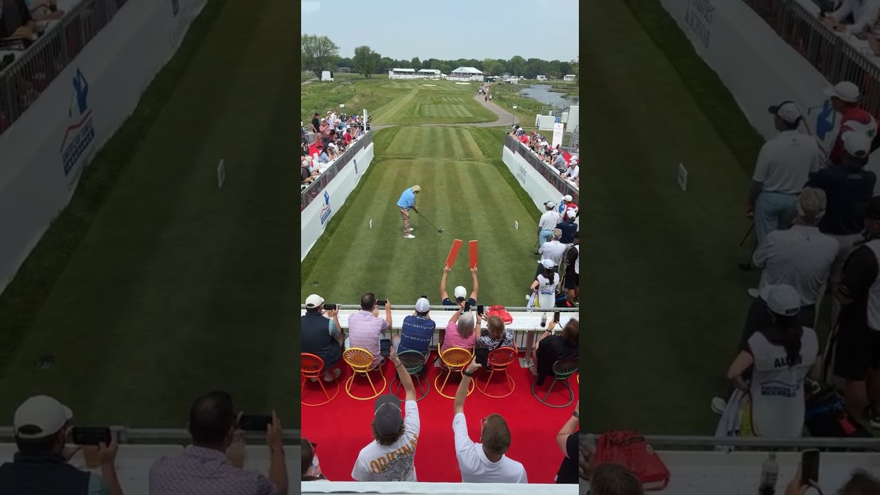 John Daly golf Driving Swing at AmFam Championship Tournament Madison Wisconsin 2025 #golf