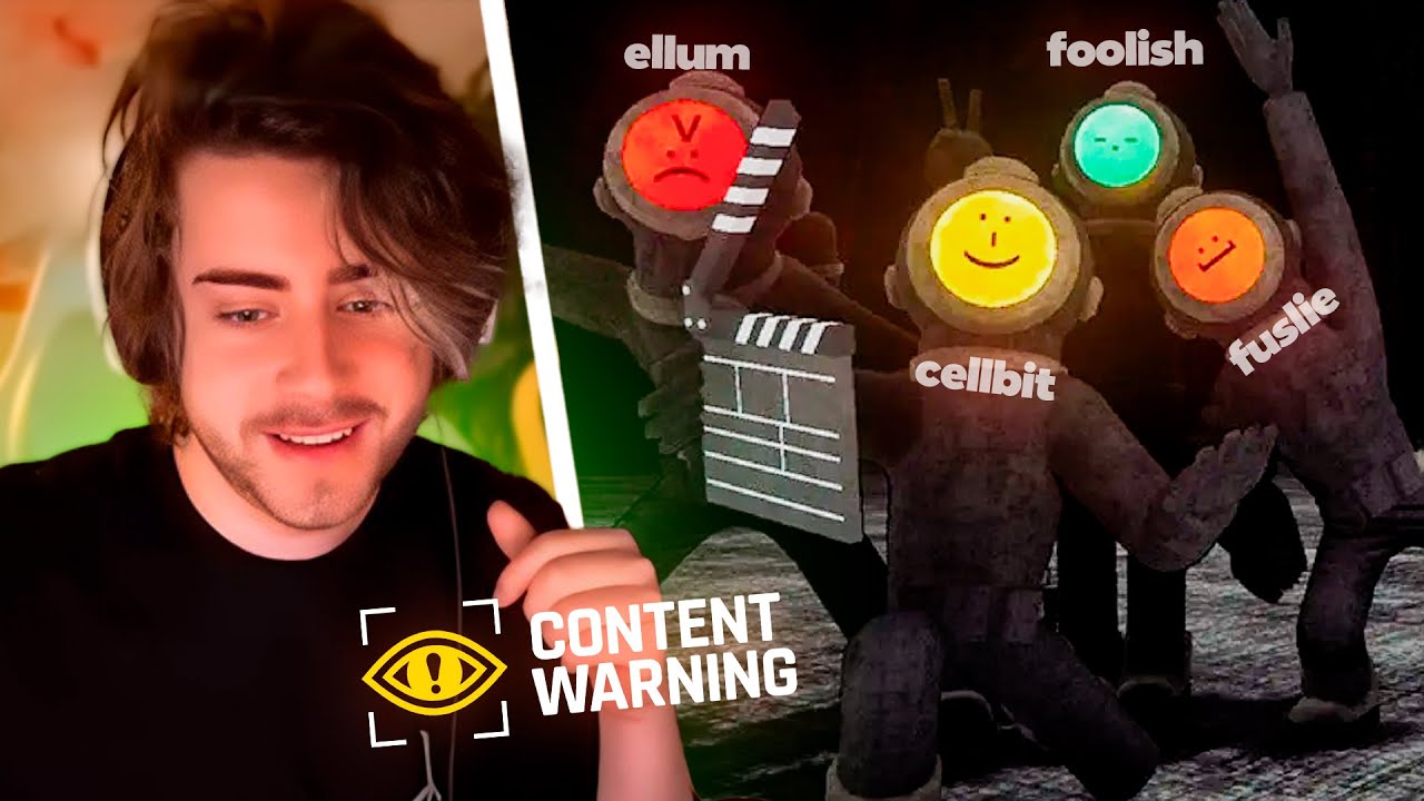 cellbit jogando CONTENT WARNING com Ellum, Fuslie e Foolish