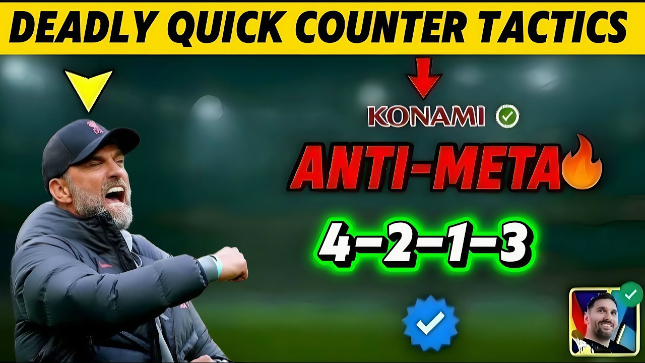 Deadly 4-2-1-3 Quick Counter Tactics in eFootball 2026 Mobile! Win Matches Easily 🤯💥