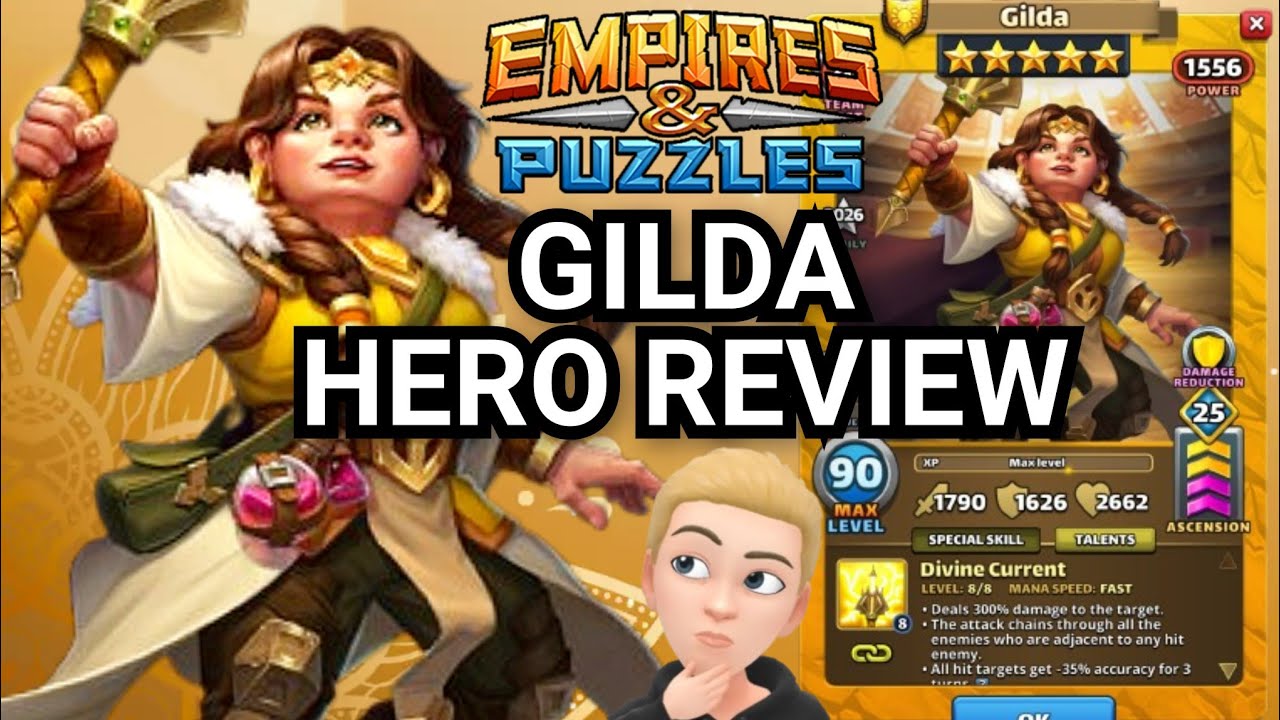 Gilda Hero Of The Month Review! March 2026 HOTM! Is She Worth Leveling Up?! Empires And Puzzles
