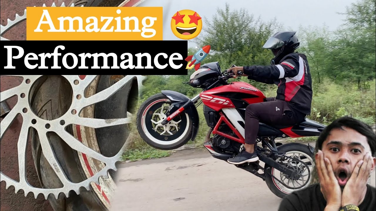 Amazing performance 🔥 😍|| 58 teeth chain sproket || Ns200❤️ @theredwolf888