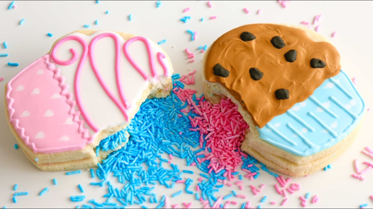 Surprise SPRINKLE Gender Reveal Cookies!