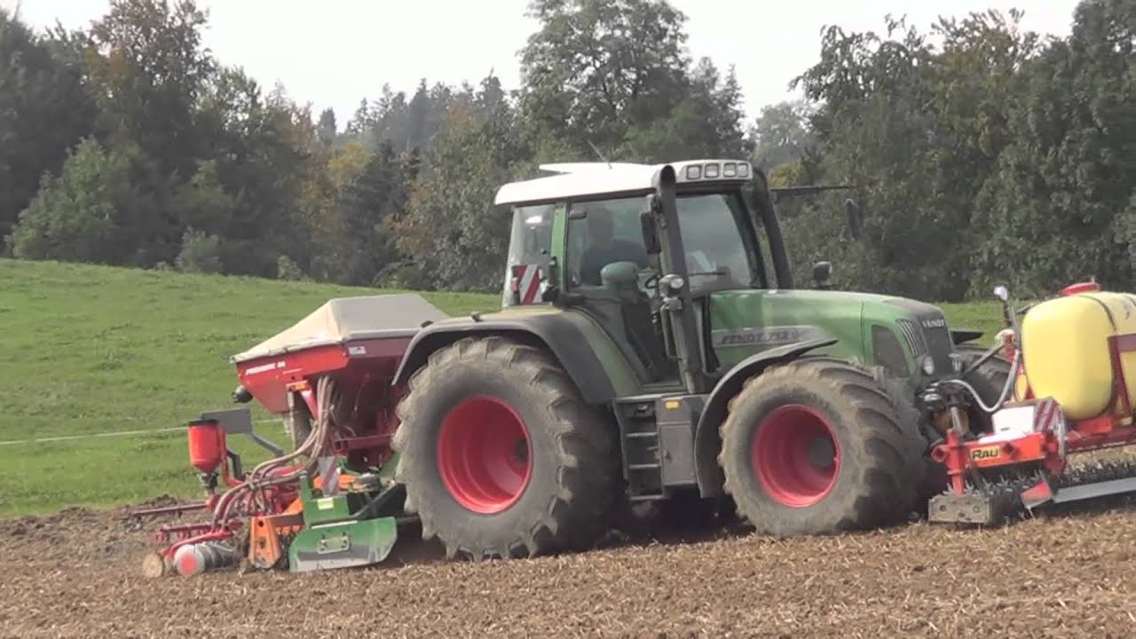 Fendt 712 Vario TMS - Sähen