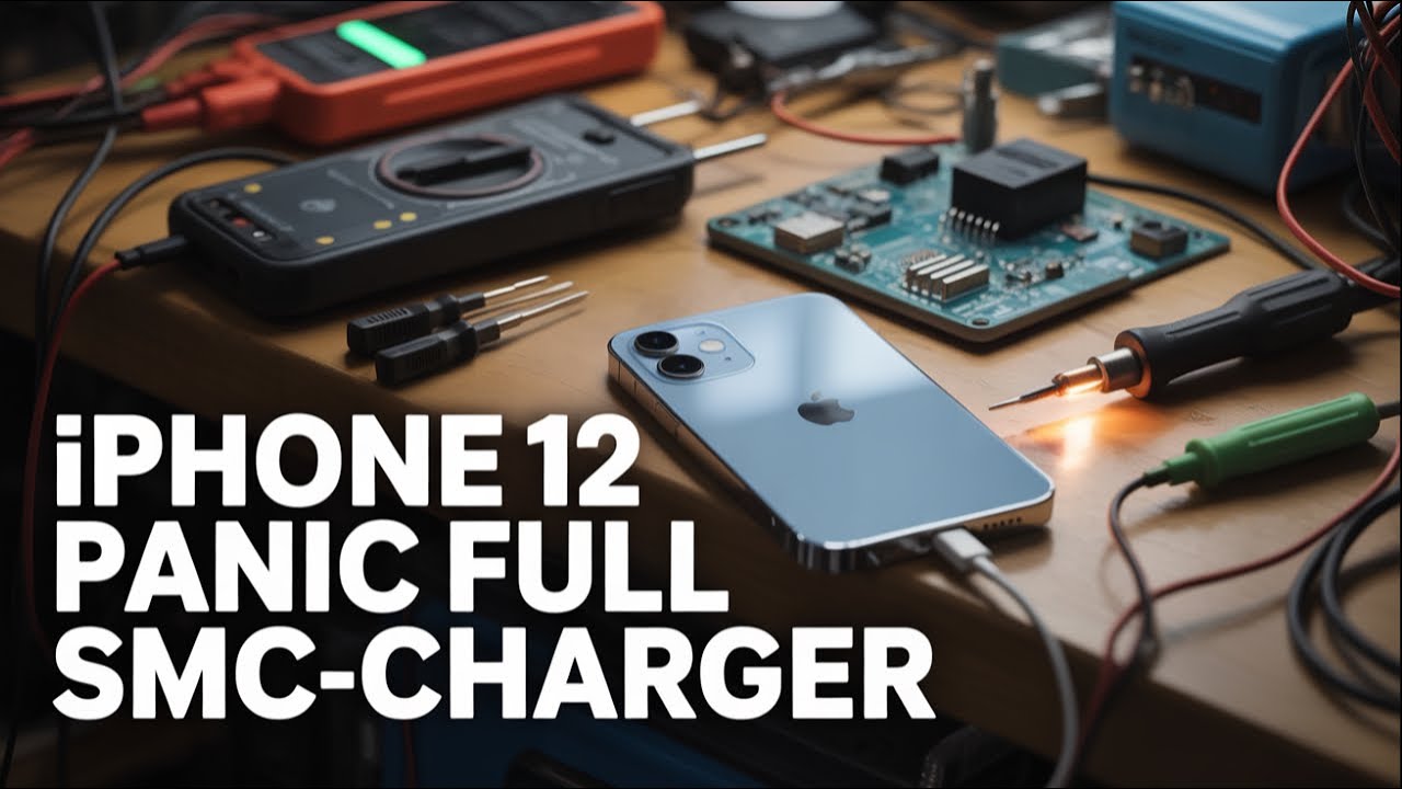 O IPHONE 12 QUE NÃO CARREGAVA E PAROU DE LIGAR - PANIC FULL DE SMC-CHARGER CONSERTADO