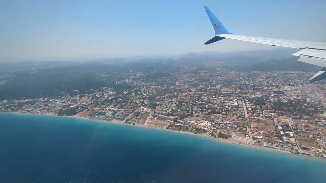 Landing at Rhodes airport 26/06/2024 from Newcastle