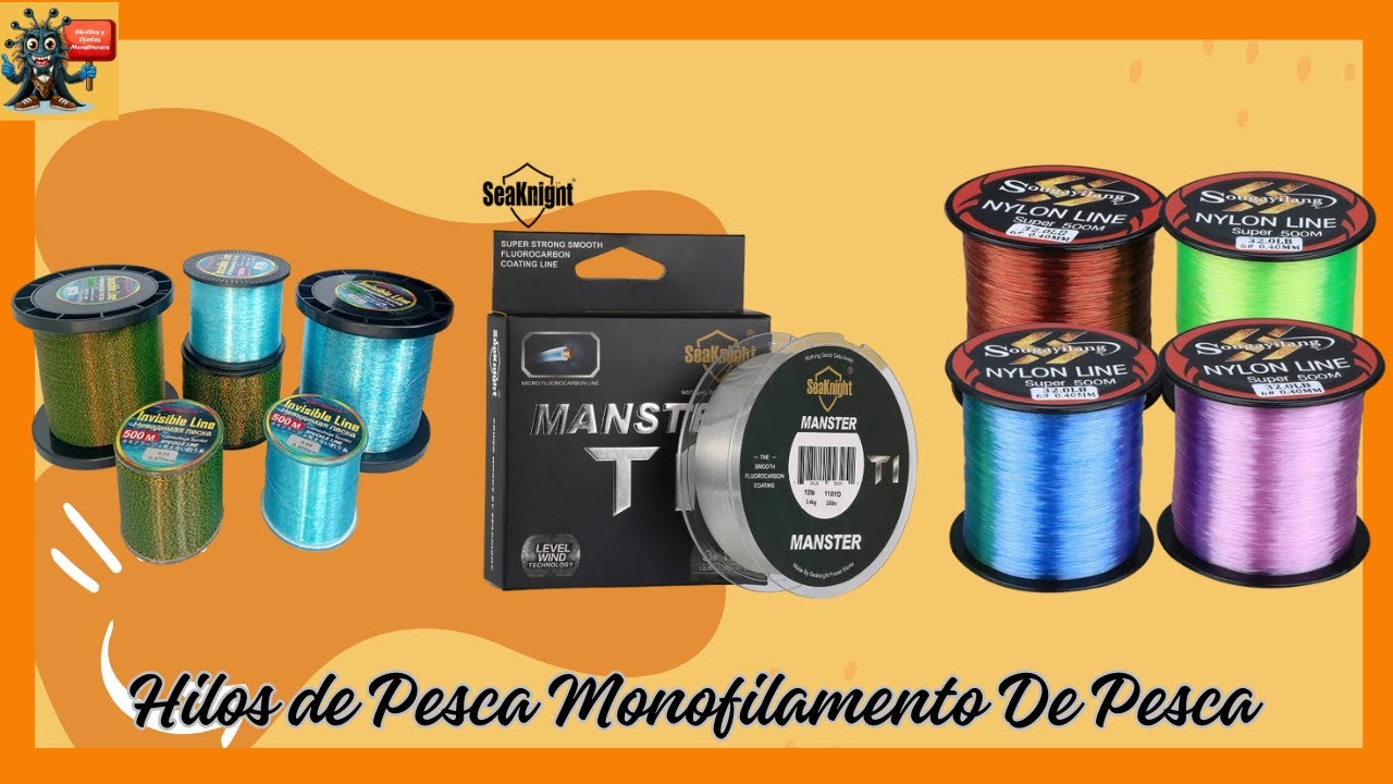 🥇Los 3 mejores hilos de pesca monofilamento DE PESCA Baratos Mejor valorados ALIEXPRESS⭐Calidad.