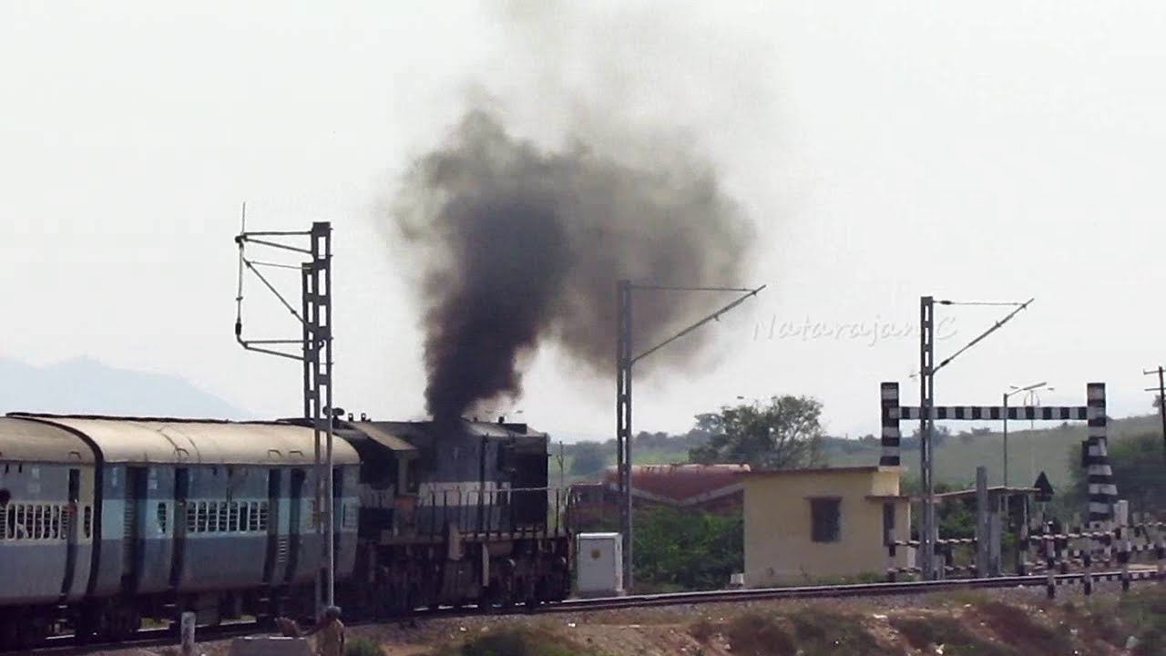 Departing from Gooty junction - Vivek Express