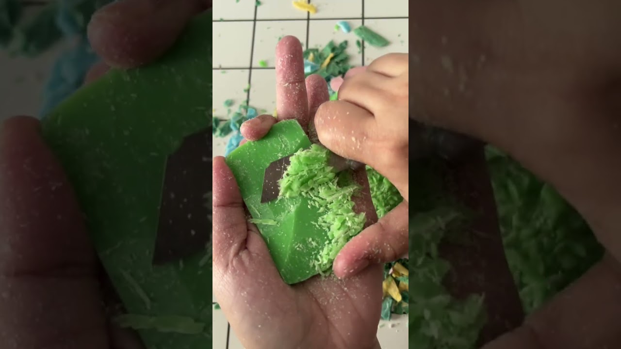 Leftover Soap #asmrsoapcutting #cuttingsoap 