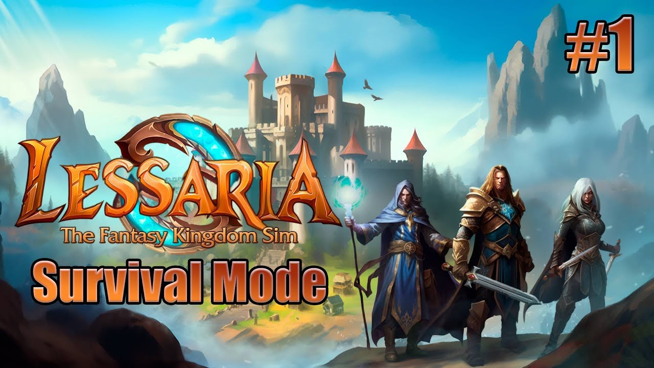 Lessaria: Fantasy Kingdom Sim. Первый взгляд. RTS в стиле Majesty! Выживание. #1