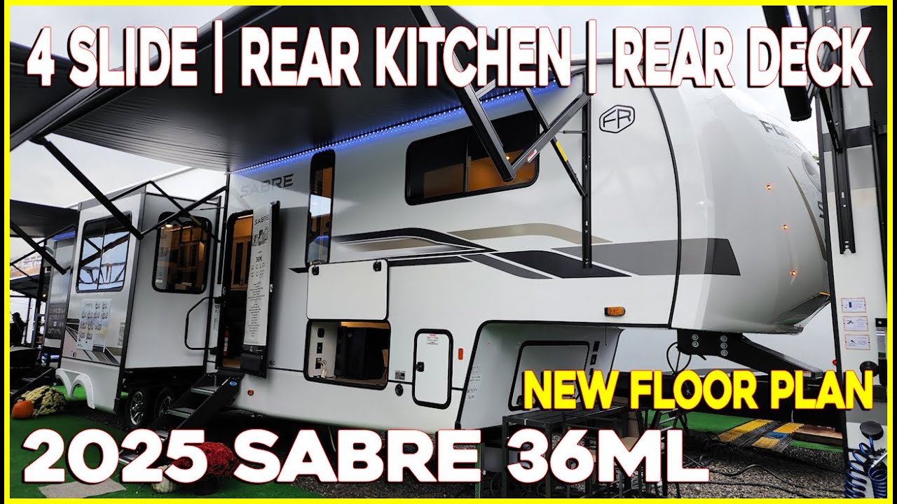 2025 Sabre 36ML Rear Kitchen Fifth Wheel with a Loft rear Deck by Forestriver at Couchs RV Nation