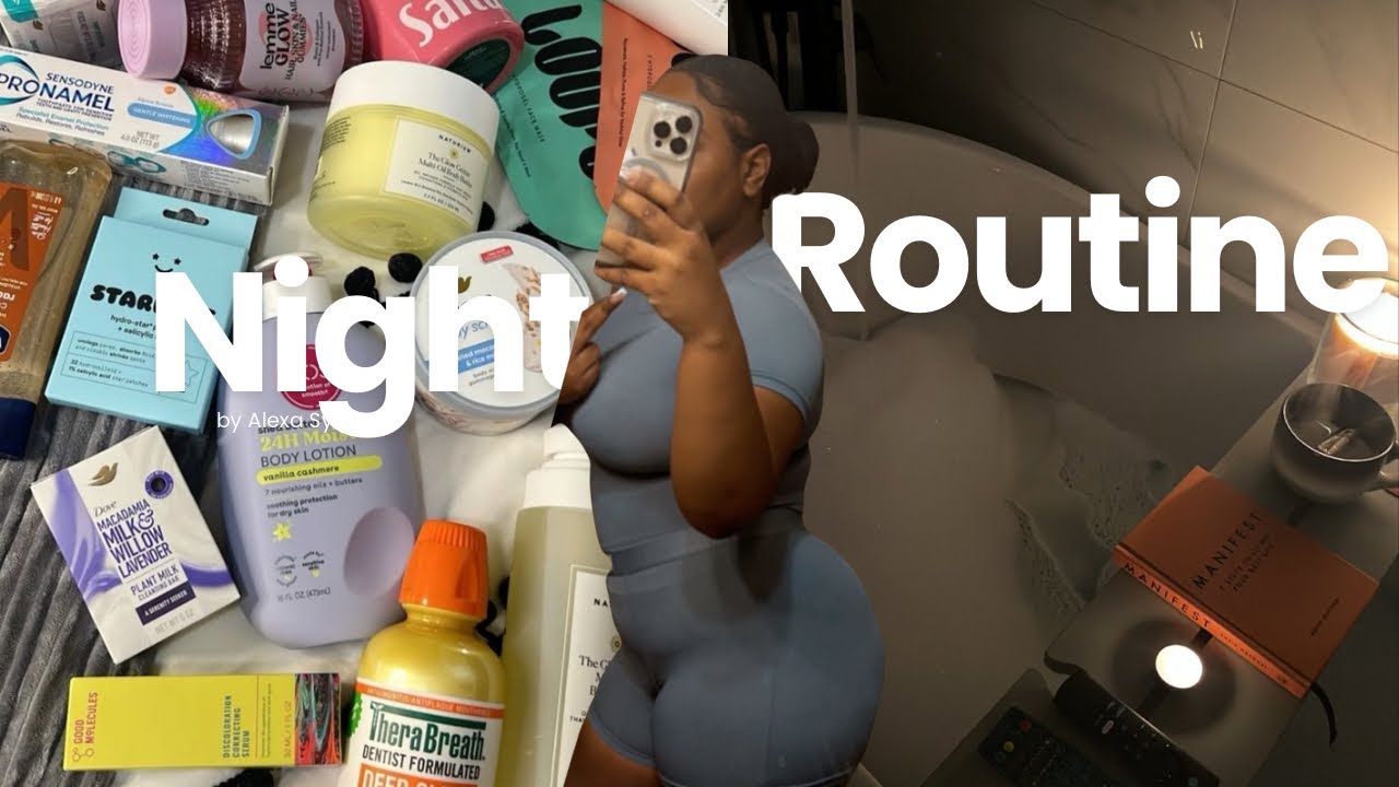 RELAXING NIGHT ROUTINE 2024| shower routine, unwinding, target run, Trader Joe’s run, etc