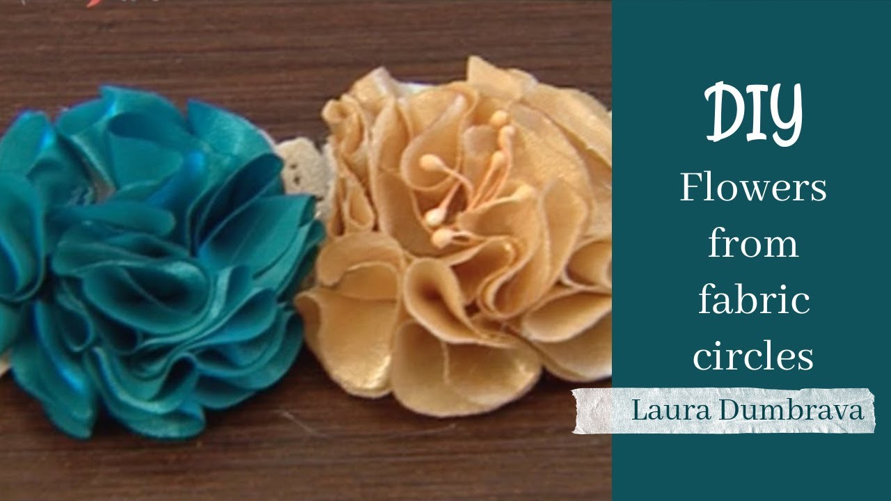 Tutorial-cum sa faci flori textile 3D din 