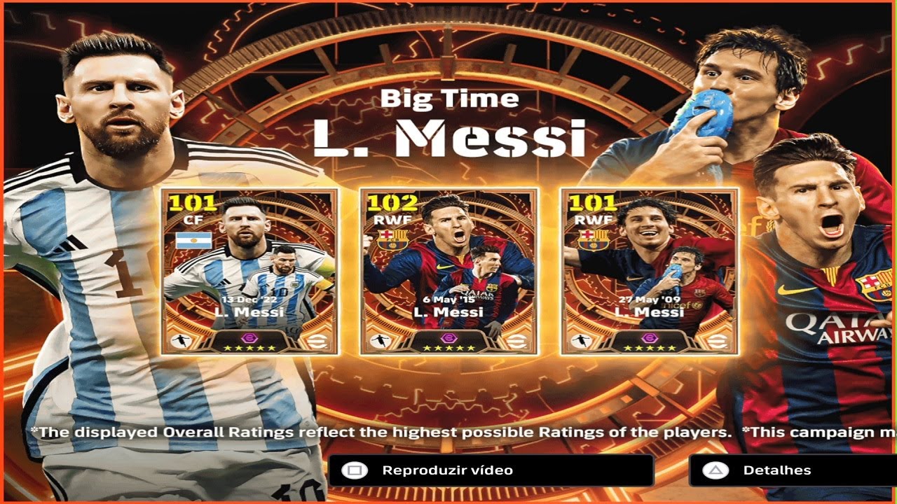 🔥 MESSI 105 OVERALL! ATUALIZAÇÃO! MITAMOS NO PACK OPENING EFOOTBALL 2024 🔥