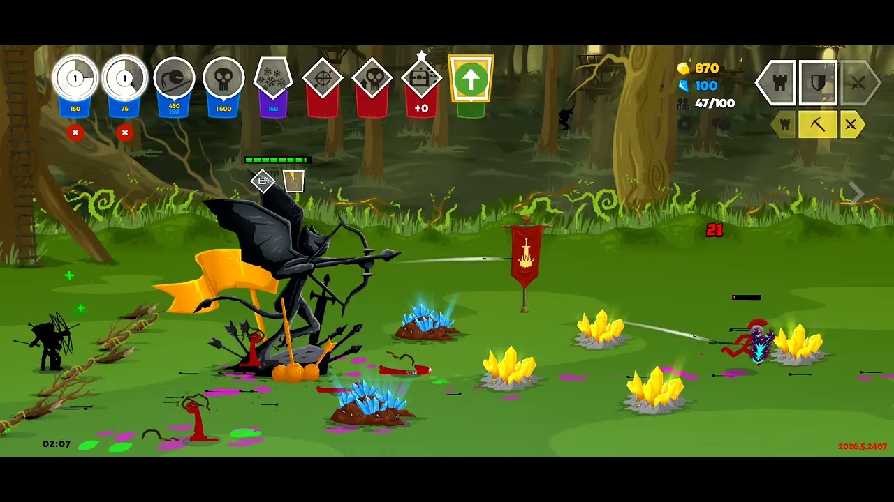 ShadowGiant the Vault deck gameplay | Stick war: saga