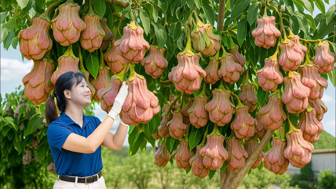 Harvesting Rare Bell-Shaped Na Fruit & Homemade Black‑Jelly Cakes | How To Sell Out In Minutes