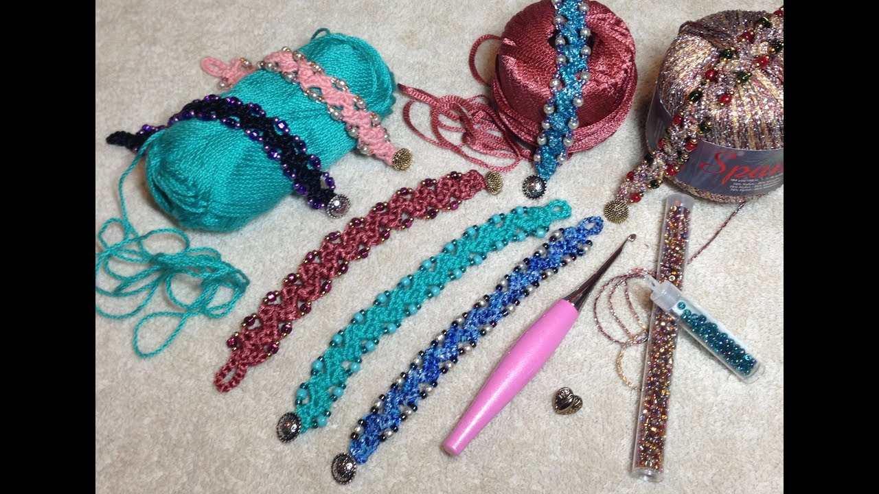 🧶 BEADED CROCHET BRACELET TUTORIAL ~ 📿 Beautiful & Easy ~ Lots of Tips!!  #crochetbeadedbracelet