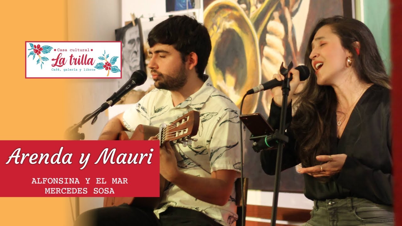Alfonsina y el mar (Mercedes Sosa) -  Arenda y Mauri en vivo en la Casa Cultural La Trilla