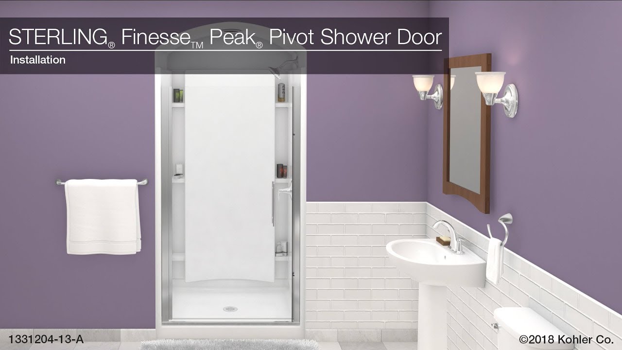 Installation - Finesse Peak Pivot Shower Doors