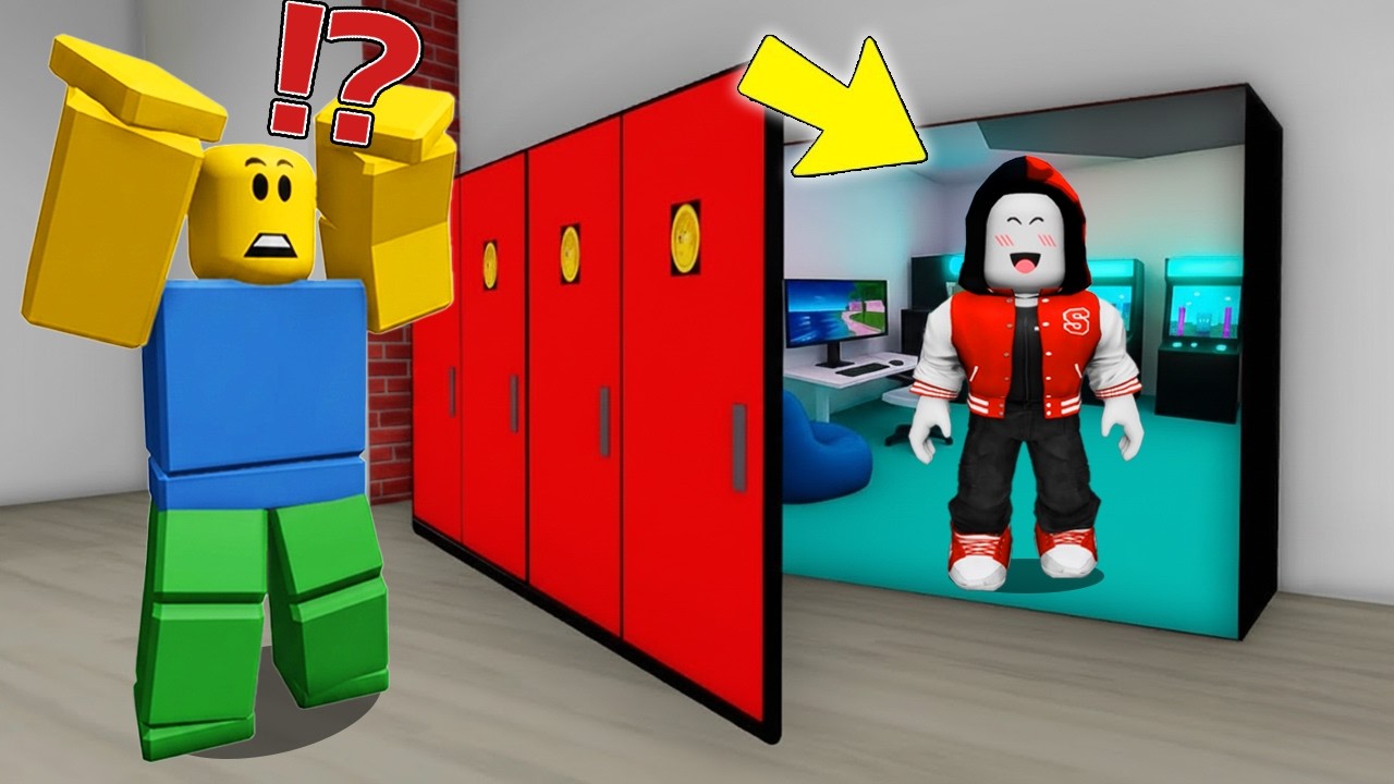 学校にこっそり秘密基地を作るロブロックス!!【ROBLOX/ロブロックス】