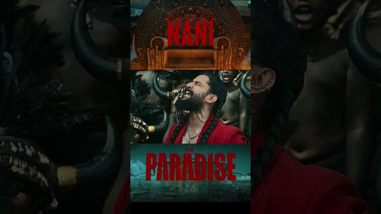 🔥 Aaya Sher &ndash; RAW MASS Anthem 🦁 | Nani Attitude Song | The Paradise Lyrical #viral #trending #shorts