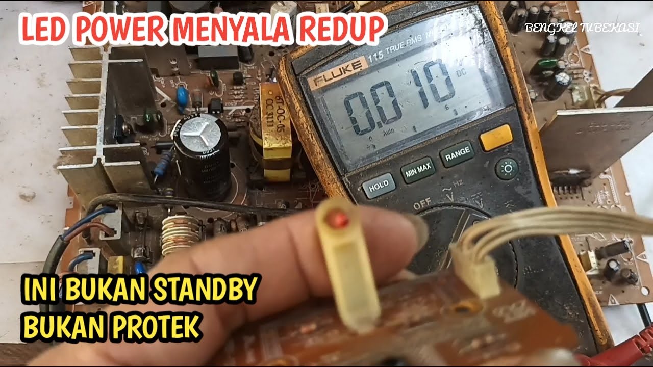 MENGULAS SOLUSI POLYTRON SLIM LED INDIKATOR MELOTOT REDUP  INI BUKAN STANDBY ATAU PROTEK